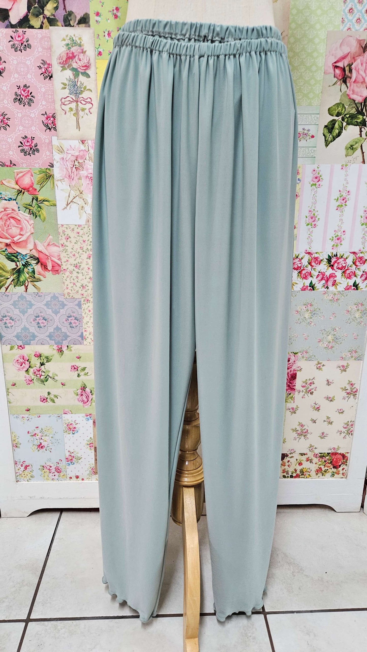Sage Green Pants Set LR0434
