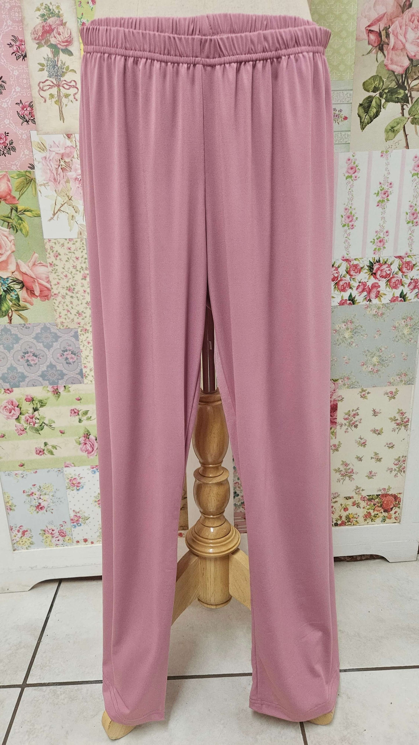 Pink Floral Sleeveless Pants Set SH0115