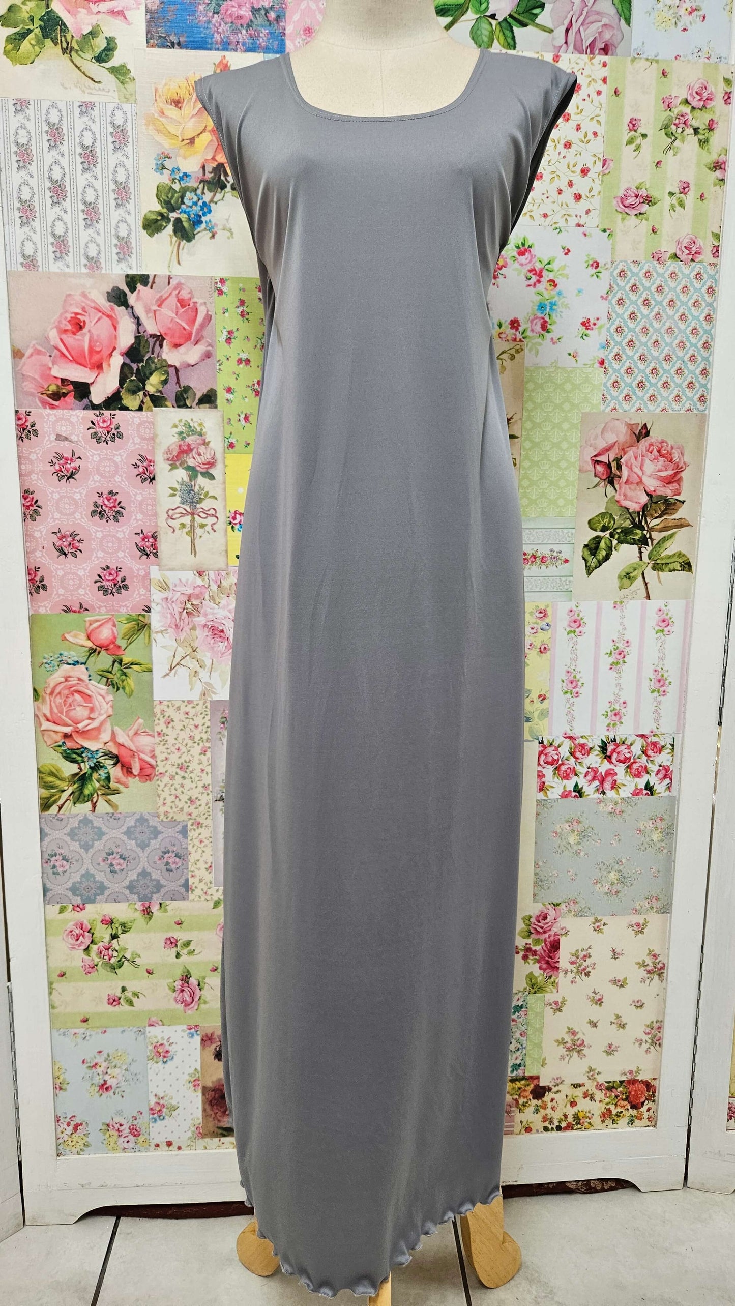 Grey Lace Dress LR077