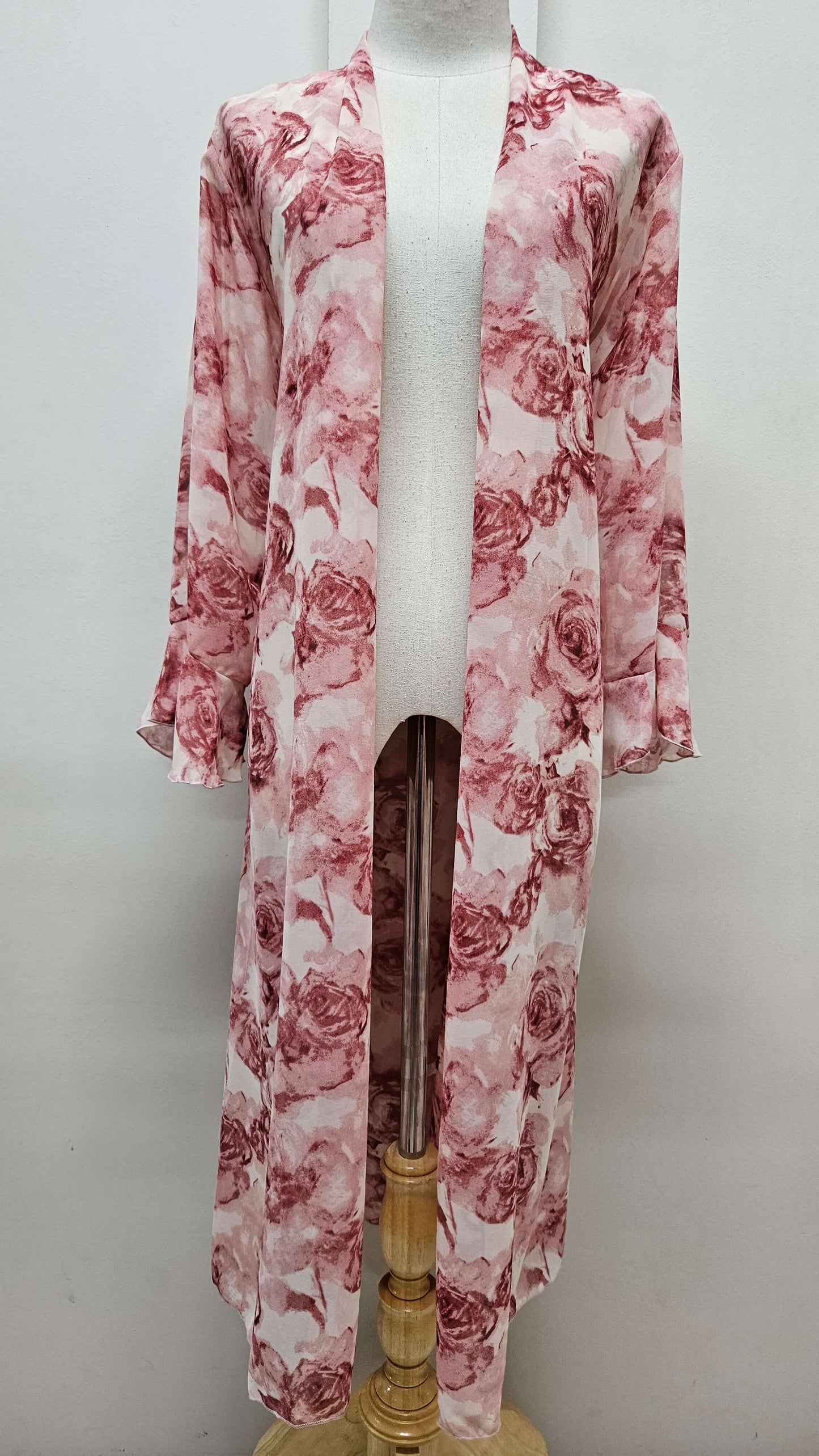 Dusty Pink Floral 2-Piece Dress Set LR0119