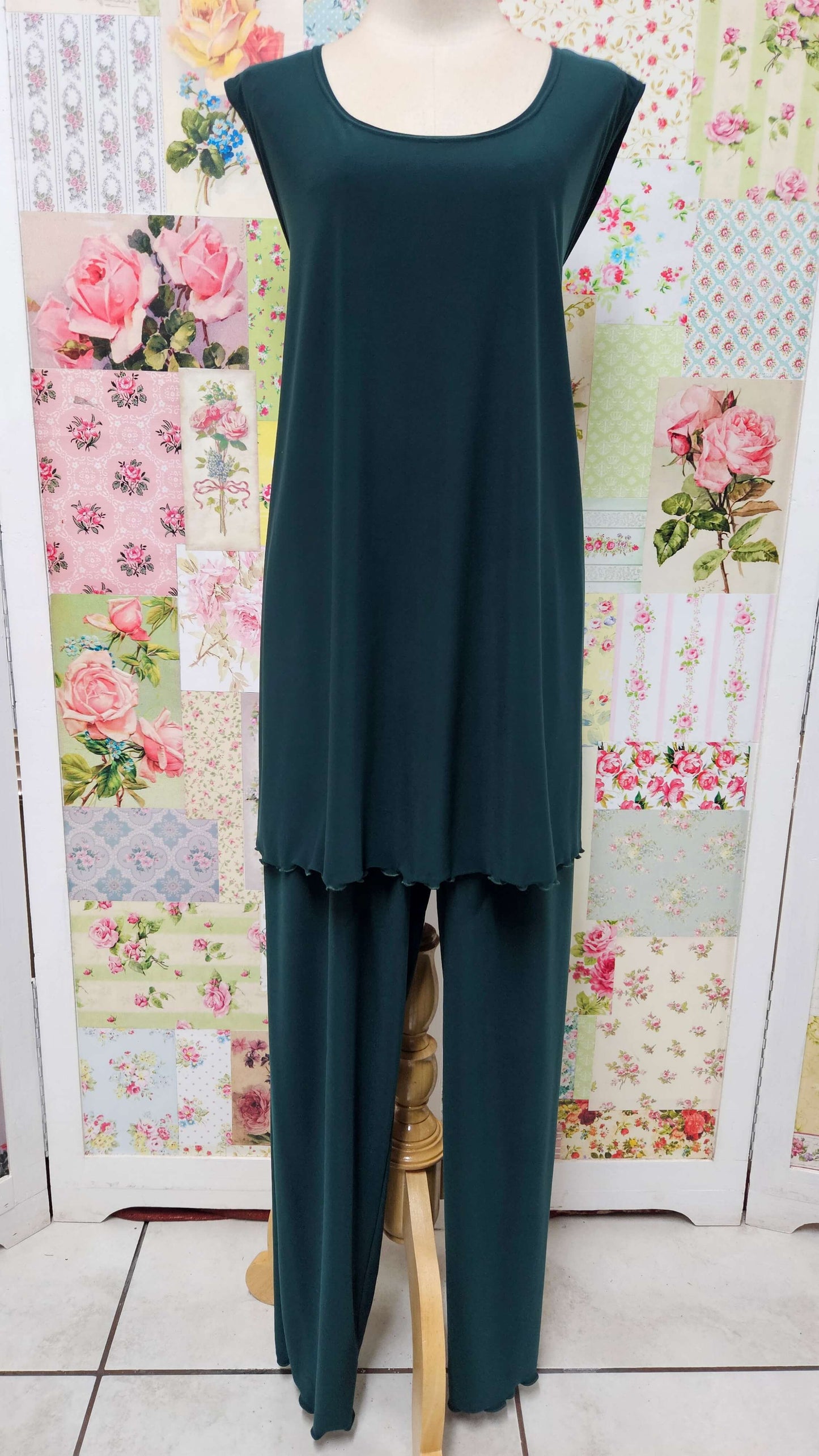 Emerald Green Pants Set LR0601