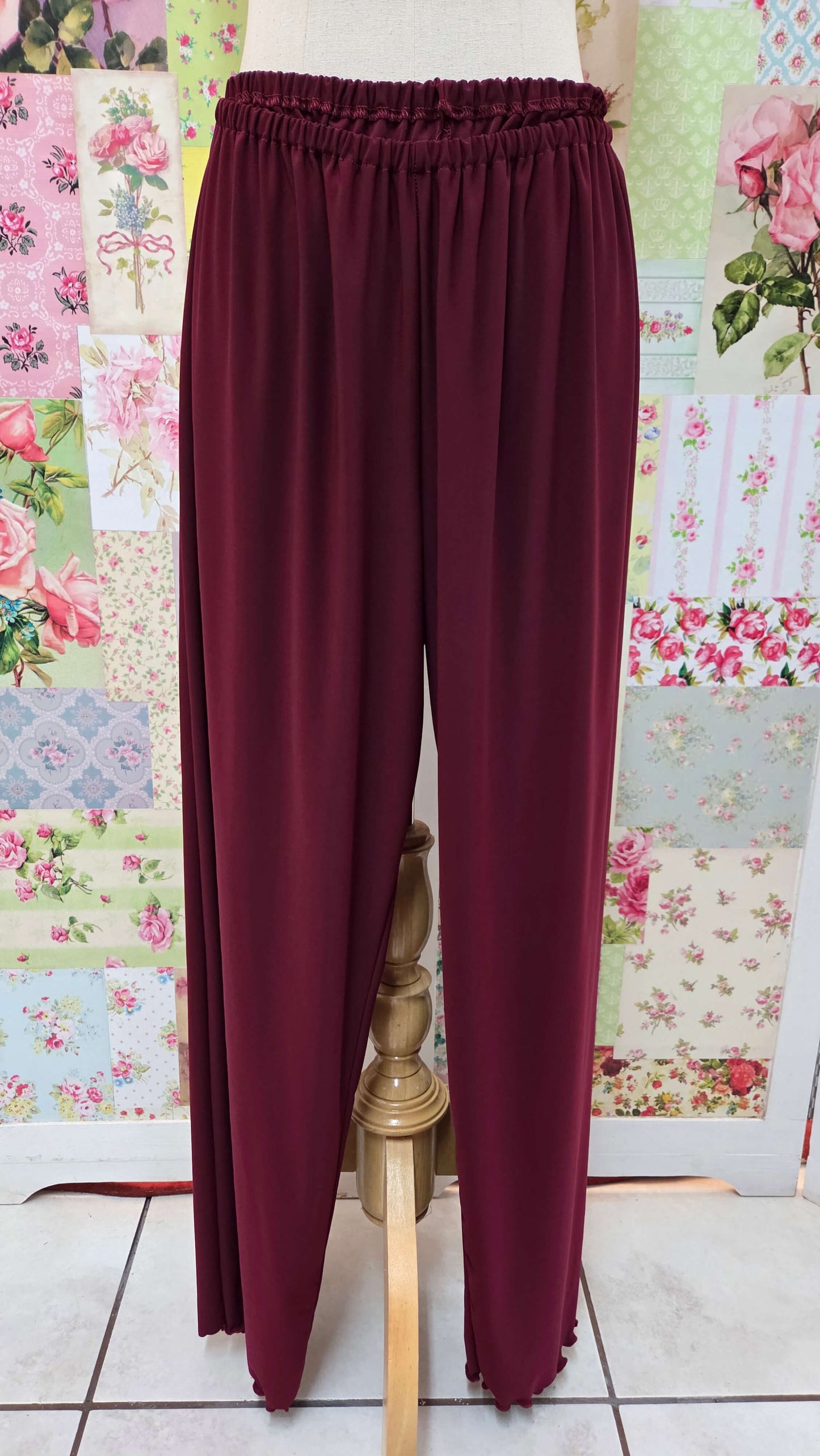 Maroon 3-Piece Pants Set LR0466