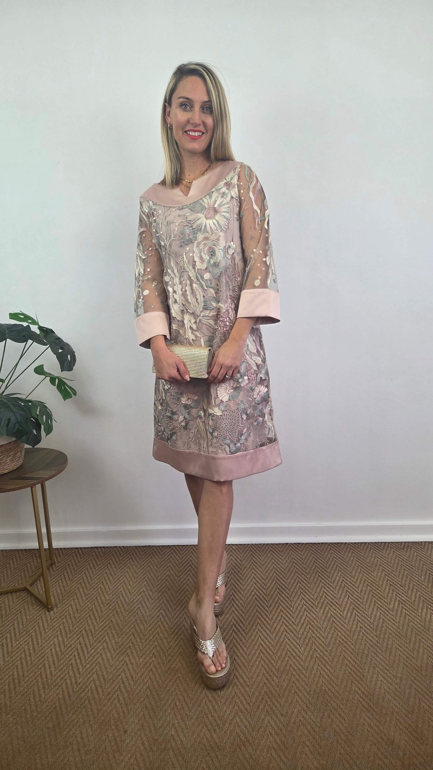 Blush Pink 2-Piece Dress Set NA014