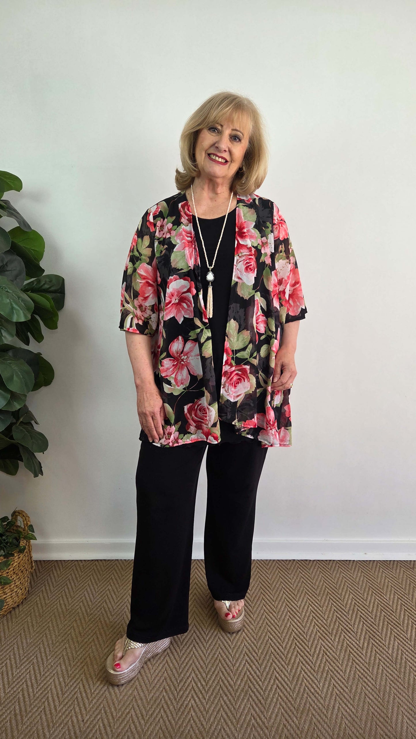 Black Printed Jacket BT0190