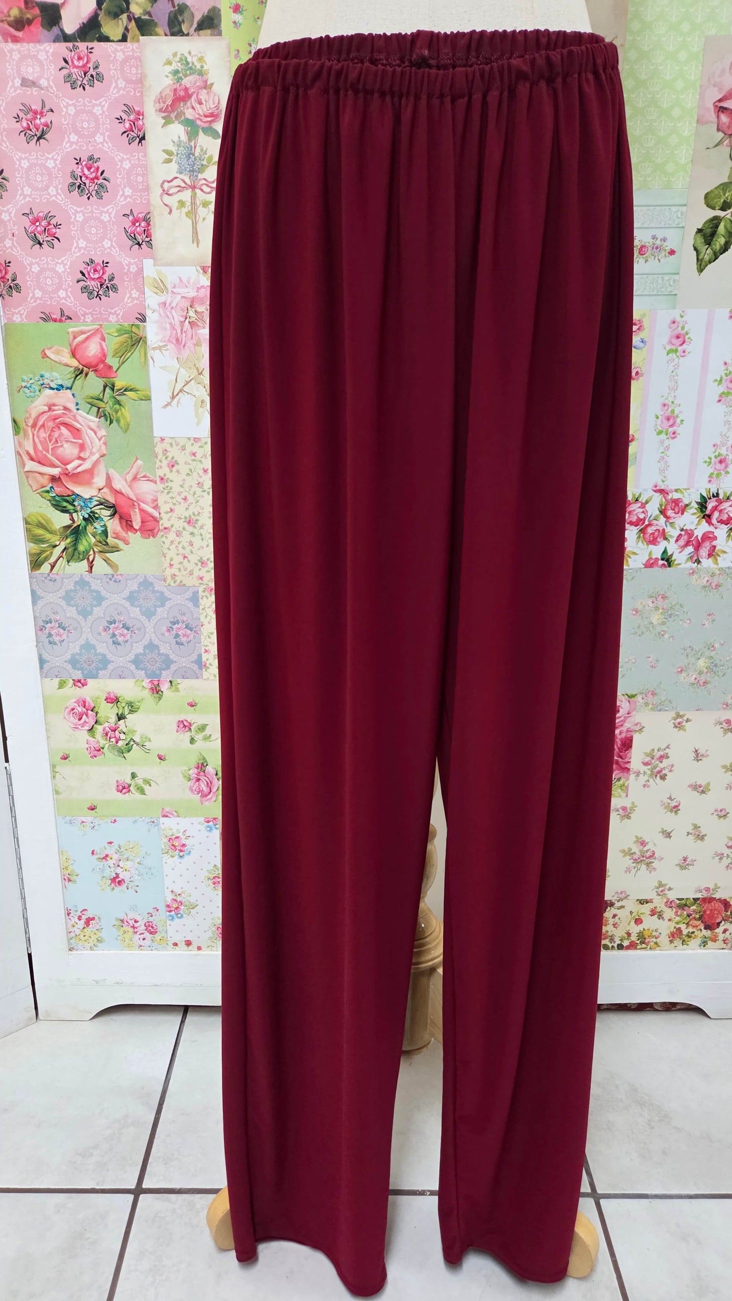 Maroon 3-Piece Pants Set LR0446