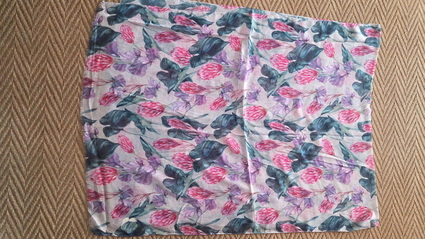 Purple & Pink Printed Scarf SE0291