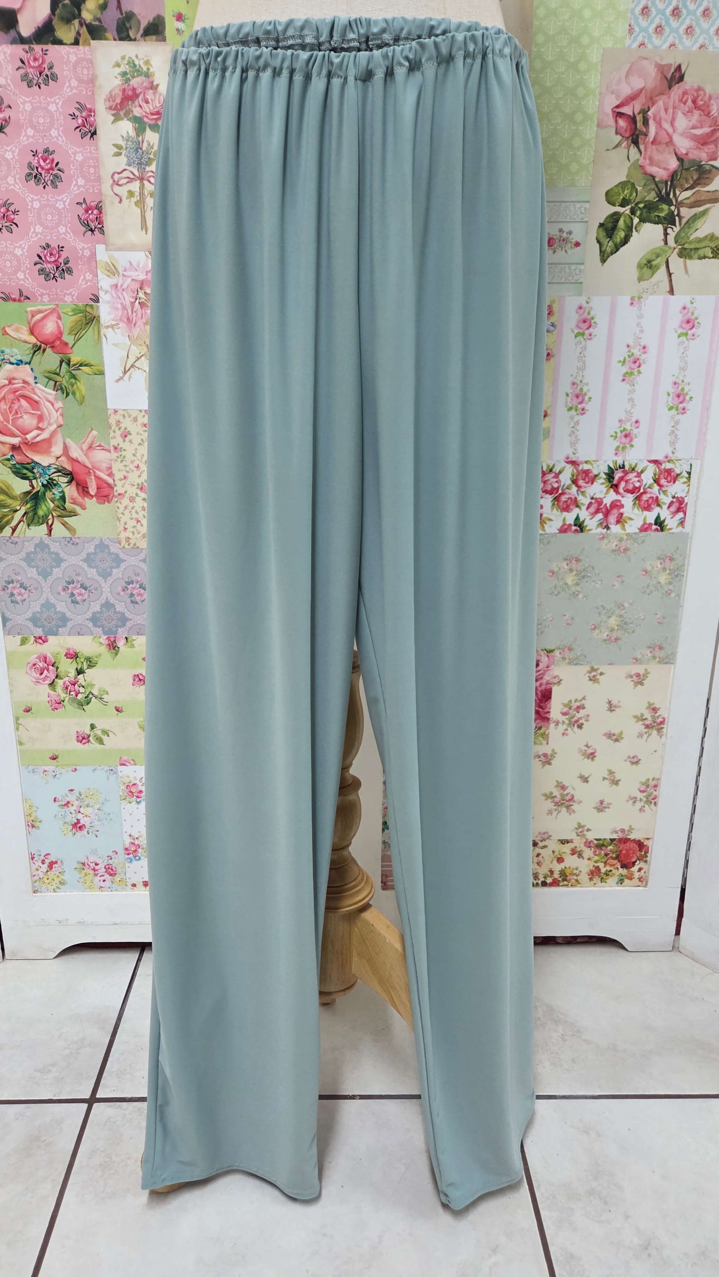 Sage Green 3-Piece Pants Set LR0689
