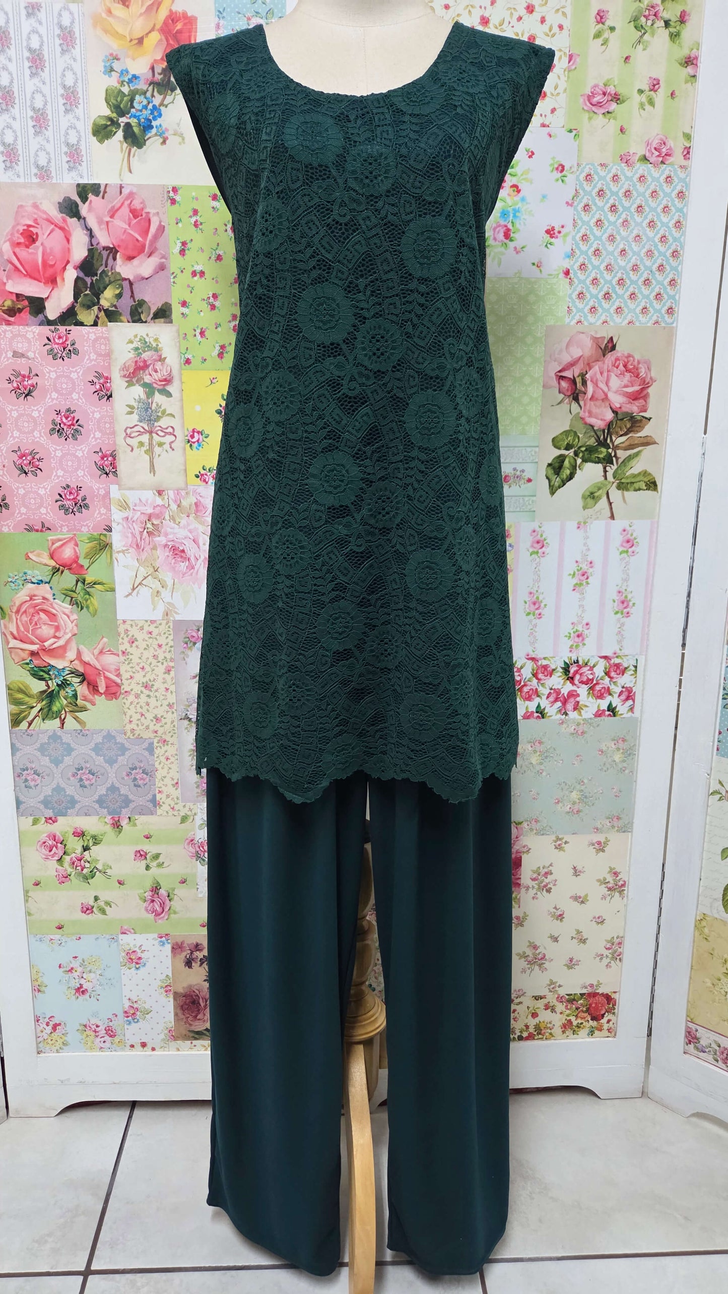 Emerald Green Pants Set LR0641