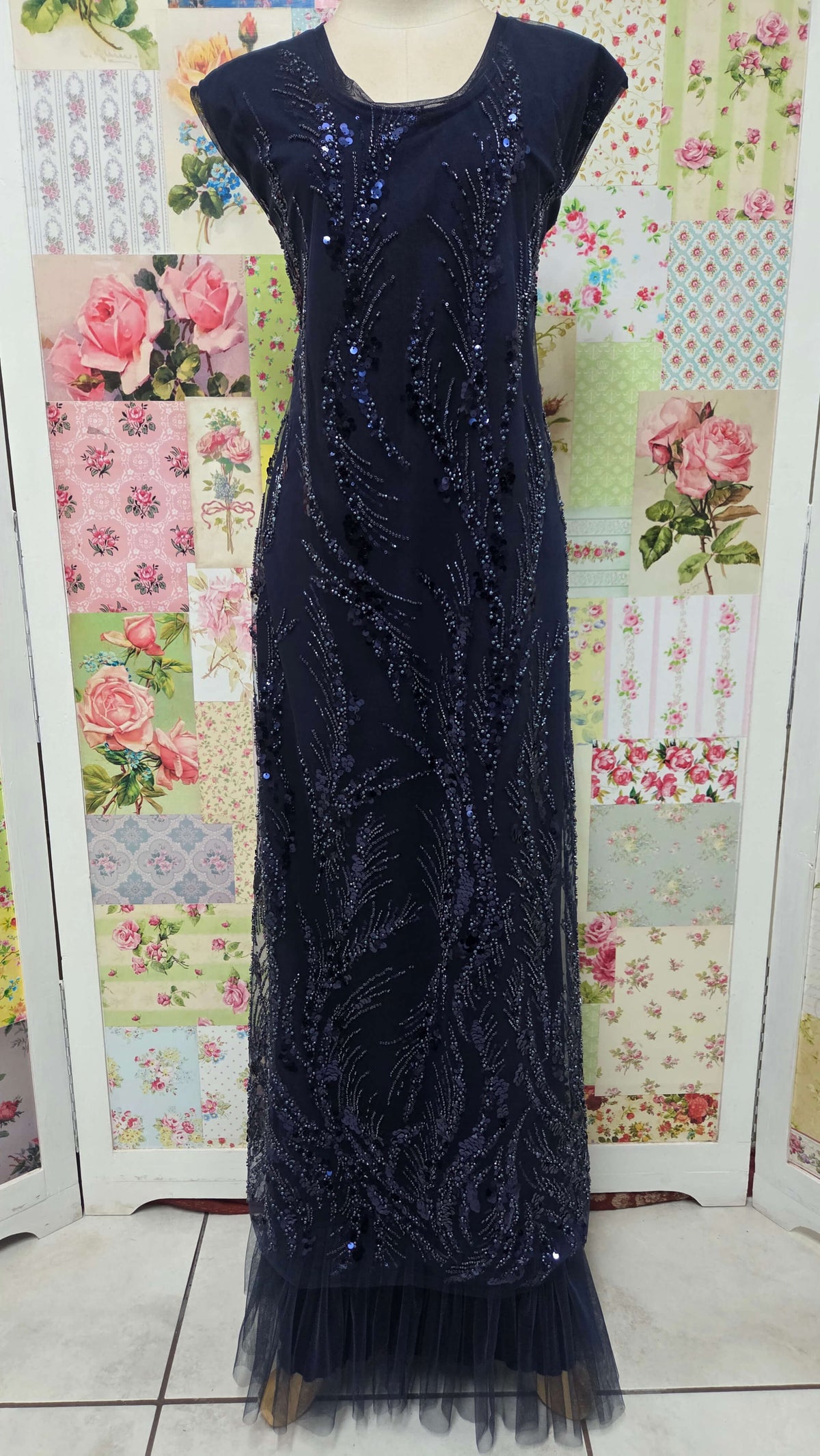Navy Blue Dress Set LR0281