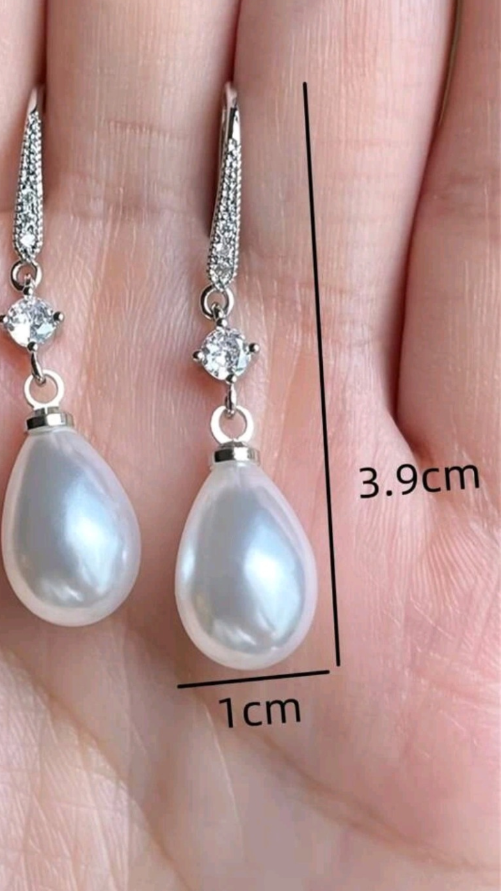 Silver & Pearl Earring JU0283