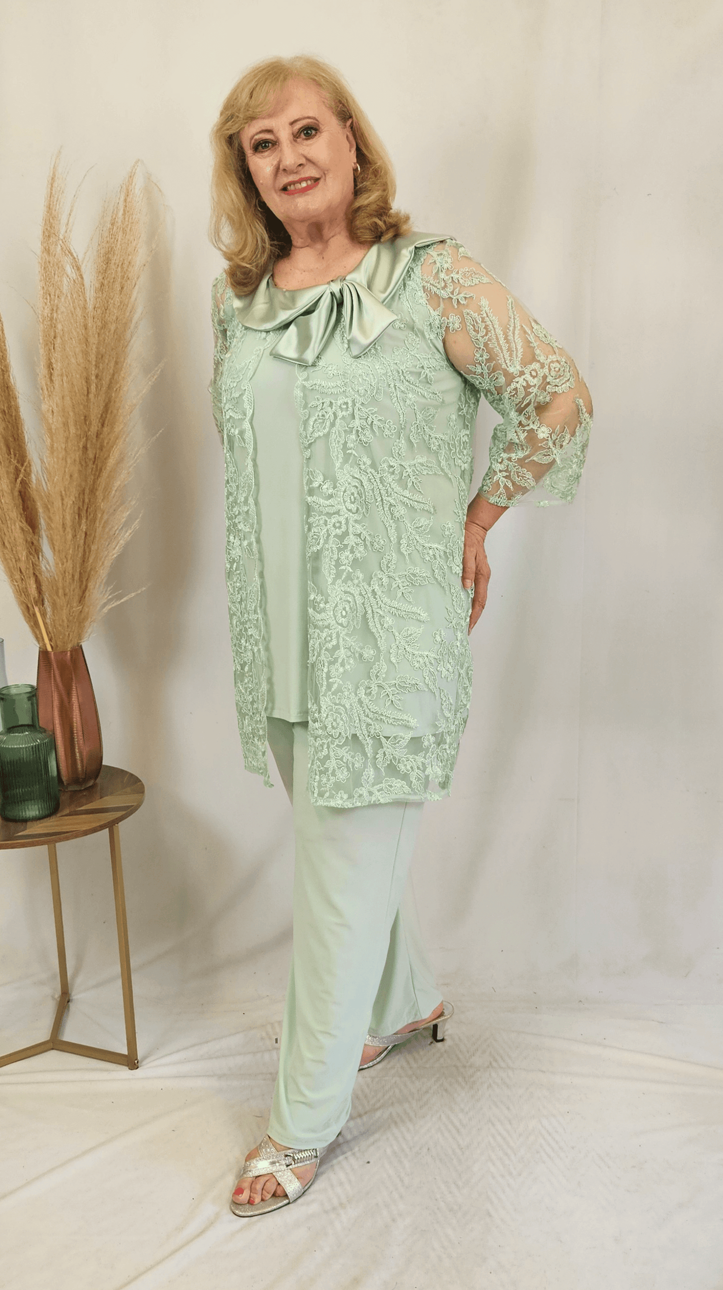 Mint Green 3-Piece Pants Set GD0228