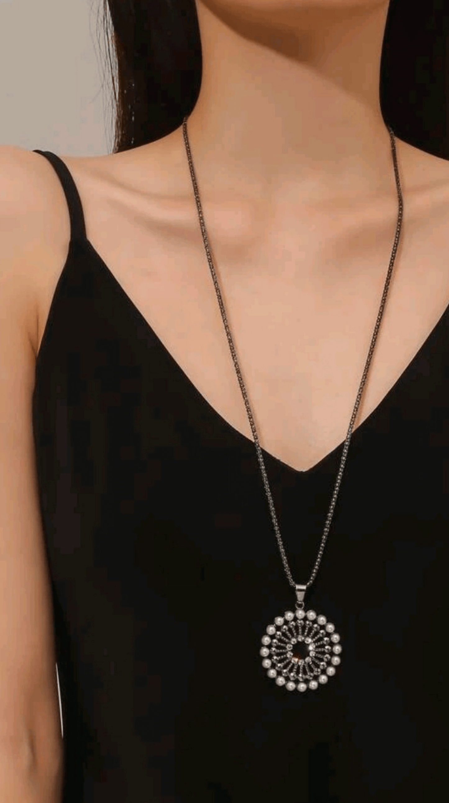 Silver & Pearl Pendant JU0363