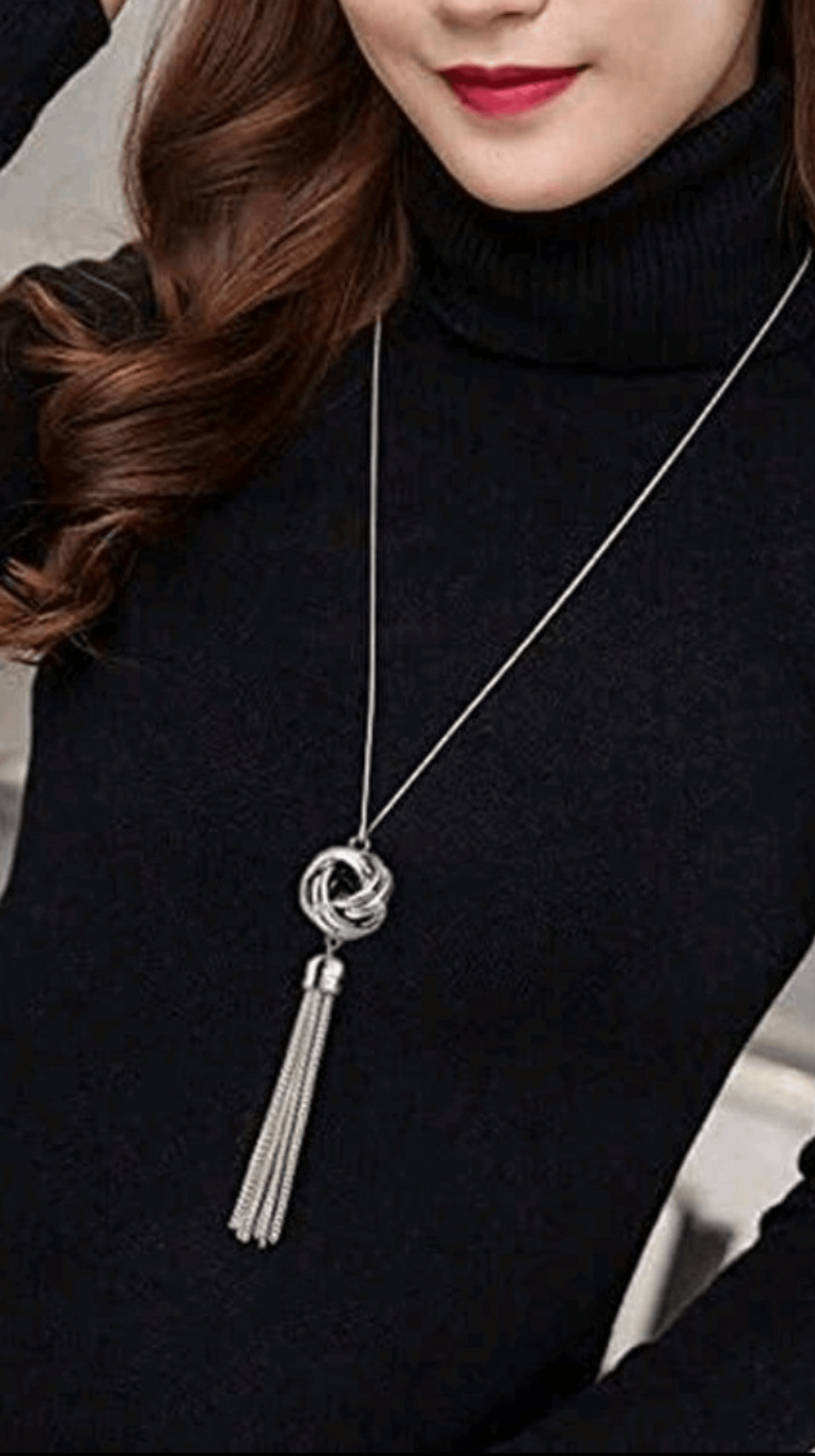 Silver Tassel Pendant JU0374