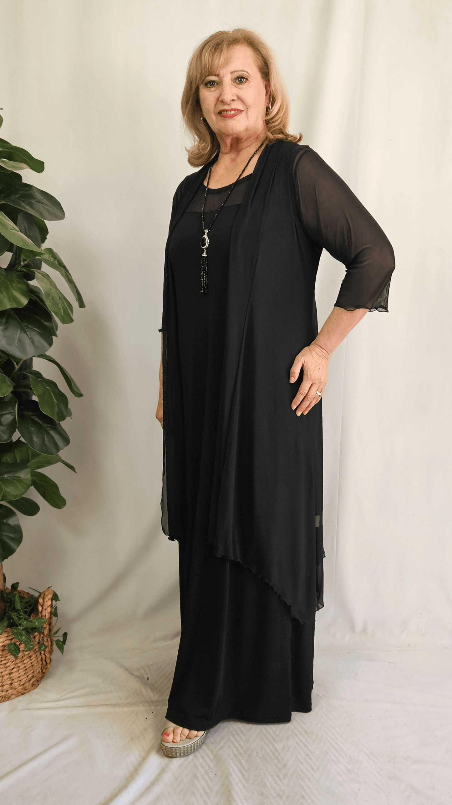 Black 2-Piece Dress CH0347