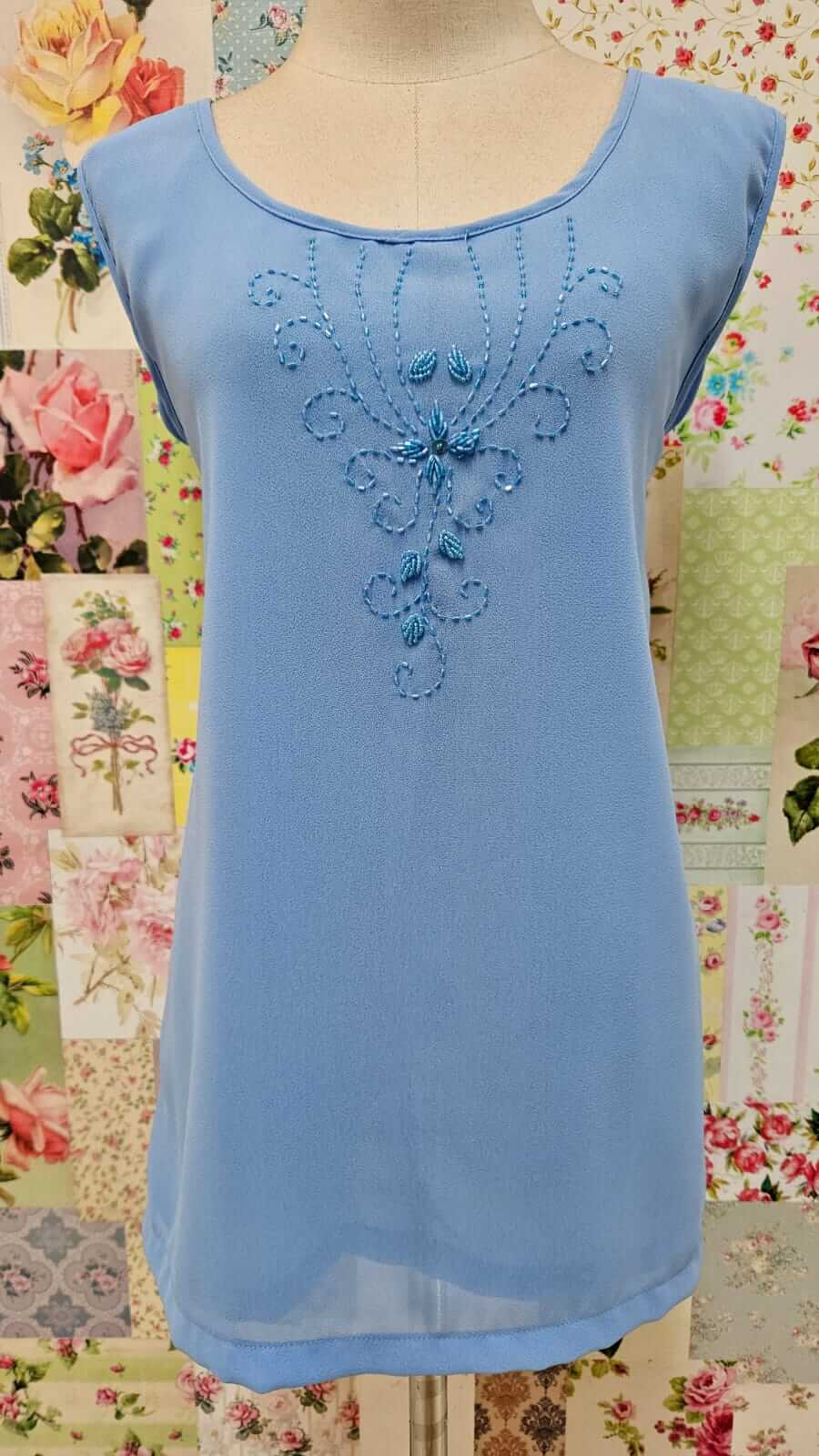 Powder Blue 3-Piece Skirt Set HE014