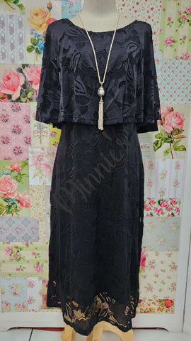 Black Lace Dress BU0542