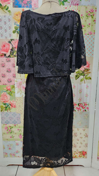 Black Lace Dress BU0542