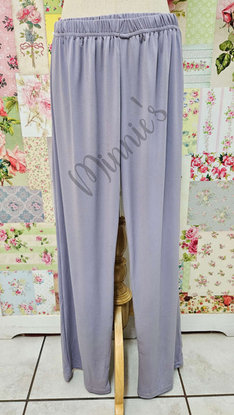 Soft Lilac & Grey 3-Piece Pants set SH0126