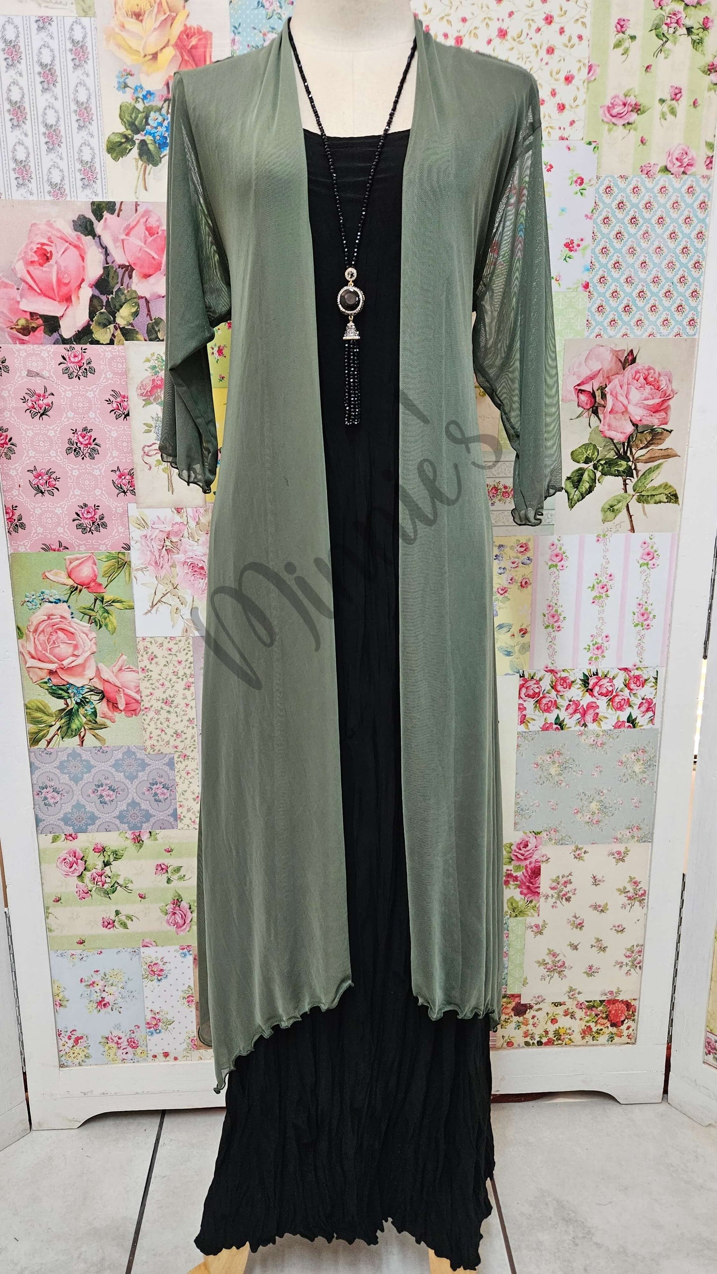 Olive Green Mesh Jacket PG0261