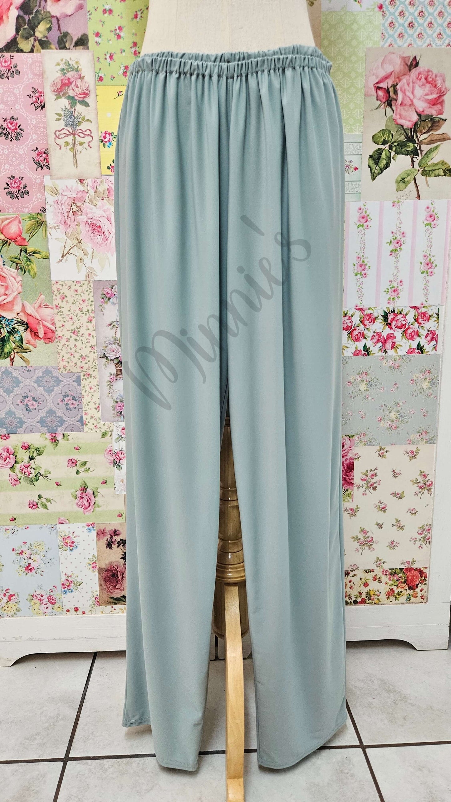 Sage Green 3-Piece Pants Set LR0581