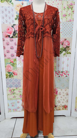 Rust Dress Set L0647