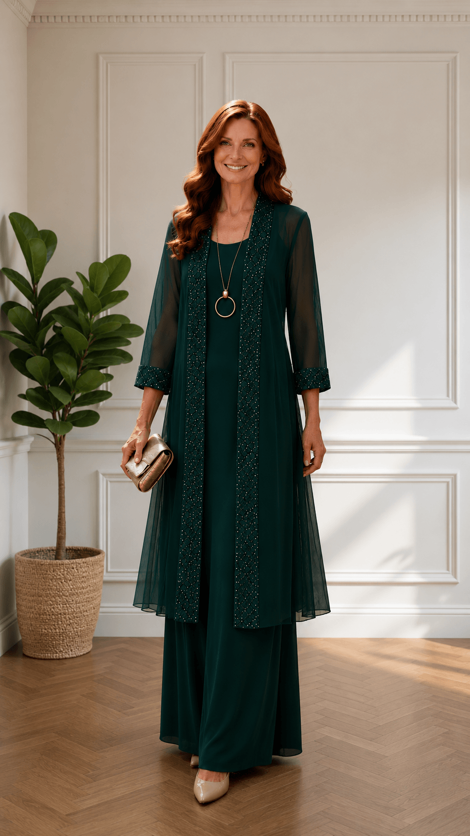 Forest Green Dress Set LR0644