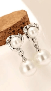 Silver Pearl Earing JU0257