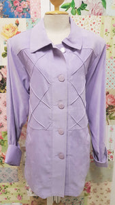 Lilac Suede Jacket YD038