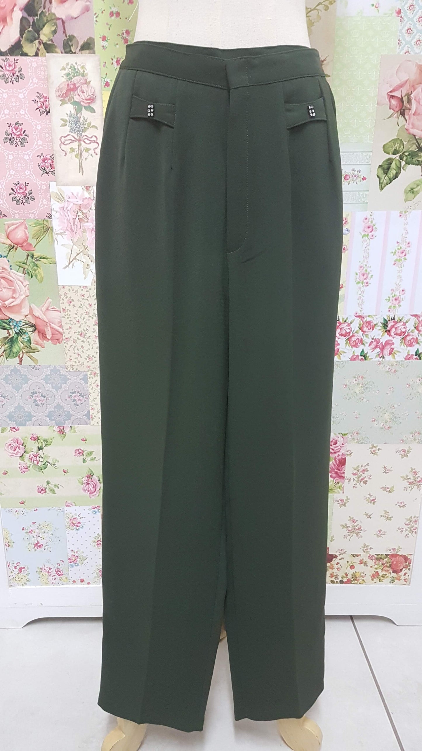 Olive Green Pants BK0289