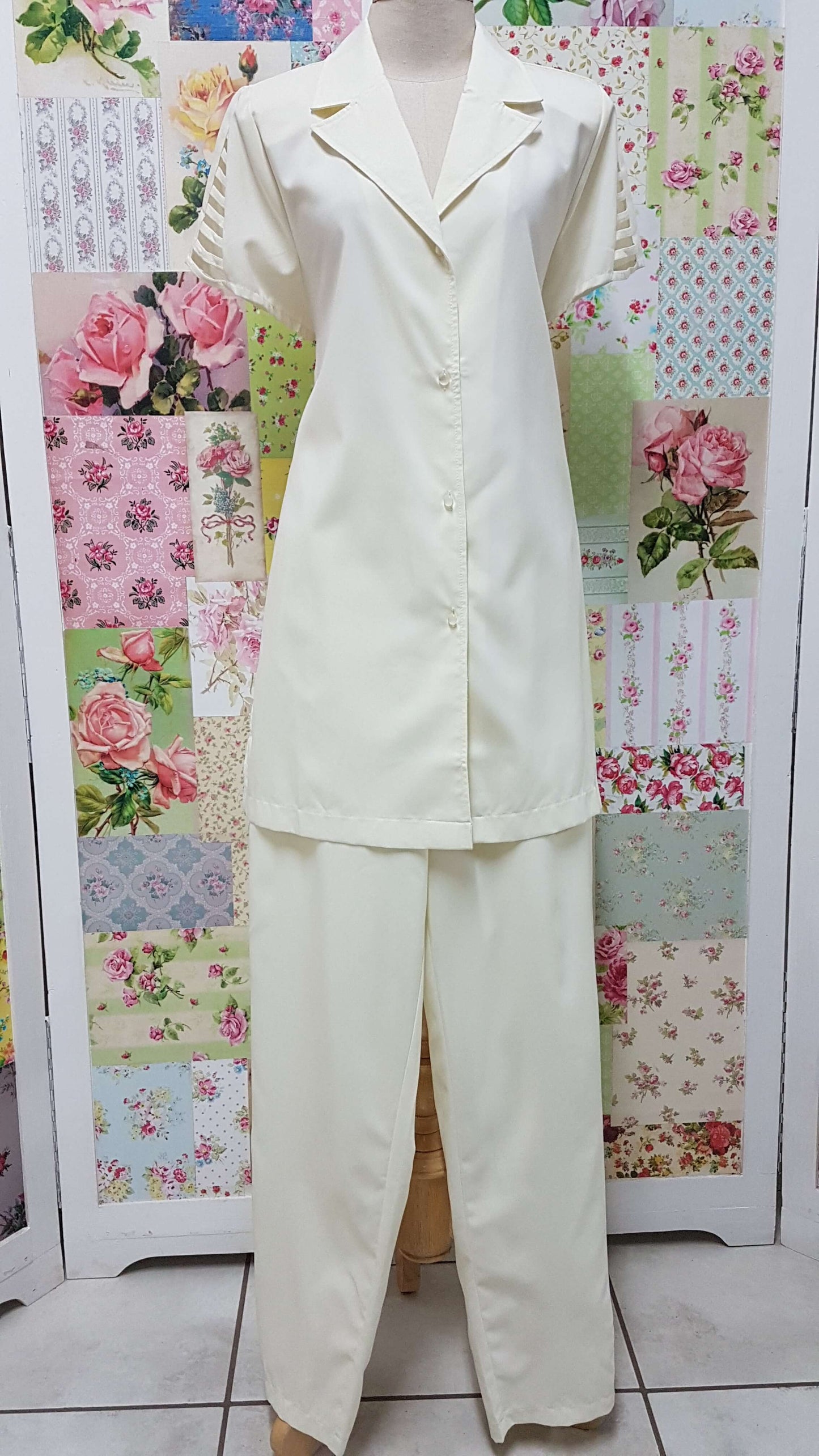 White 2-Piece Pants Set BS0125