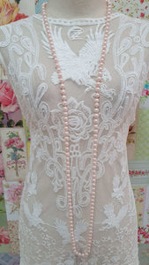 Pink Beads Necklace JU002