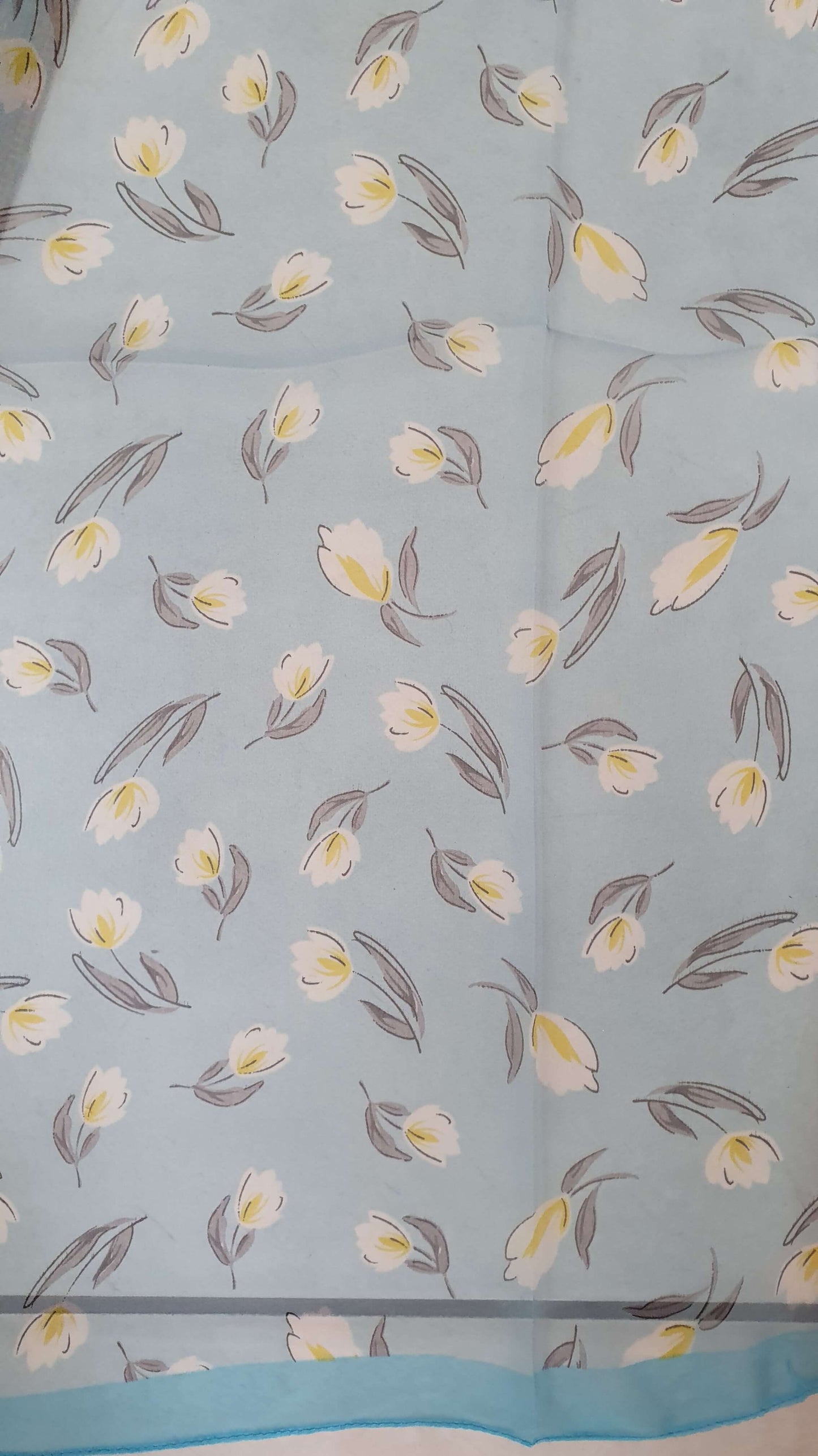 Turquoise Chiffon Scarf SE0272