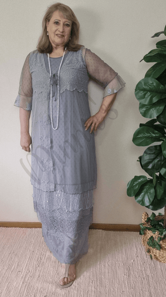 Grey 3-Piece Dress Set LR0526