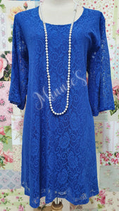 Royal Blue Lace Top MB0173