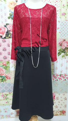 Red & Black Dress BU0438