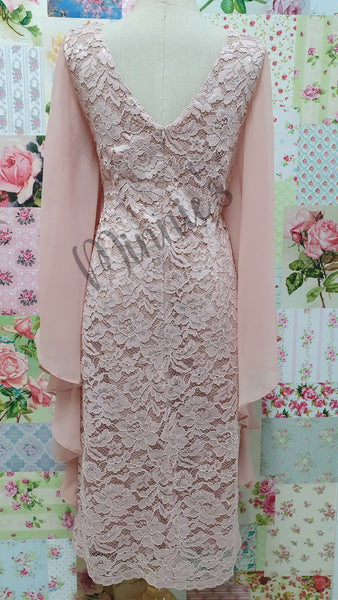 Blush Pink Lace Dress NA097
