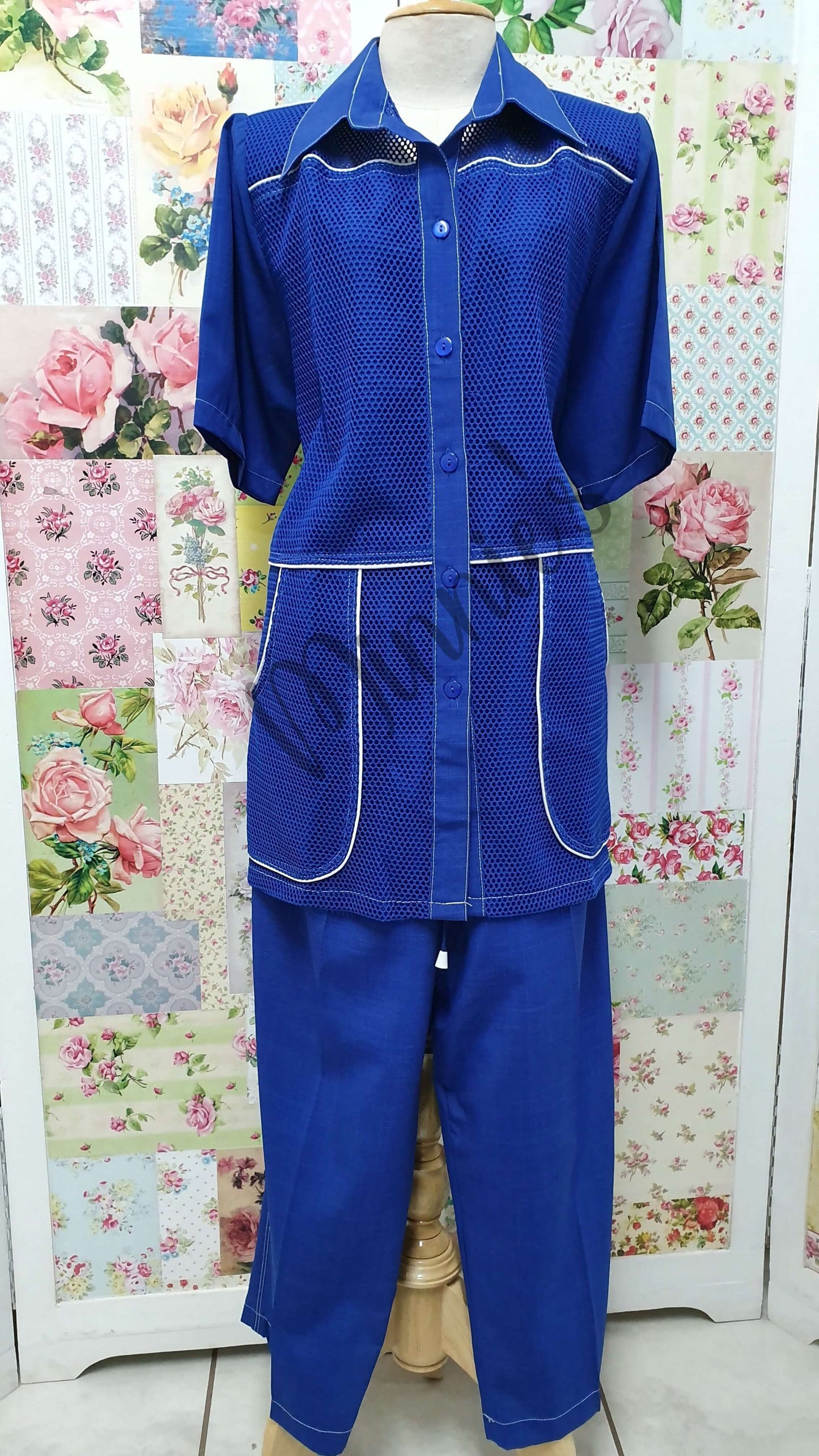 Royal Blue 3-Piece 3/4 Pants Set BS0130