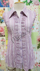 Purple Striped Blouse BK0101