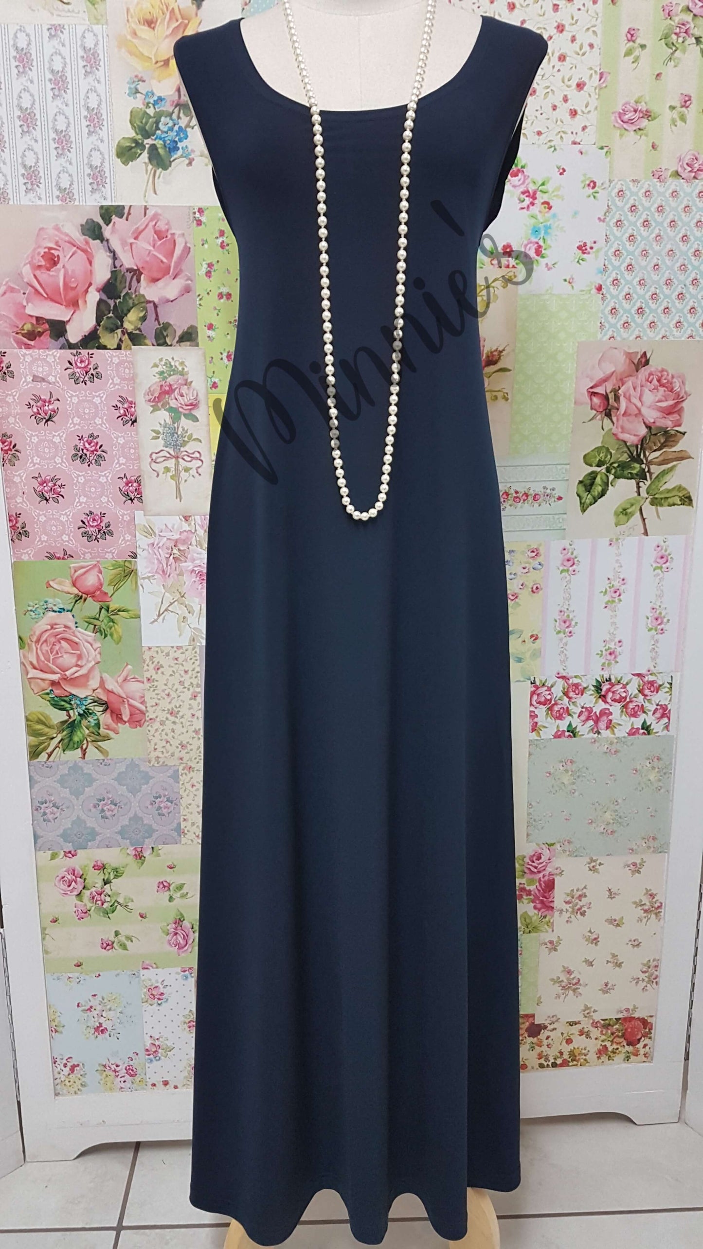 Navy Blue Dress SH002