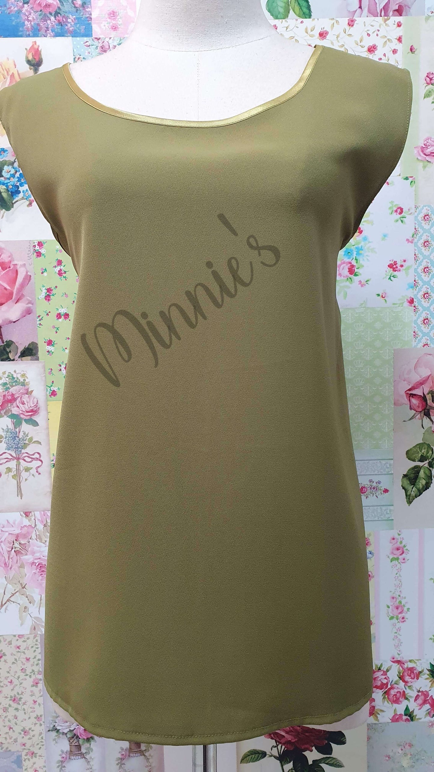 Olive Green Top BK0485