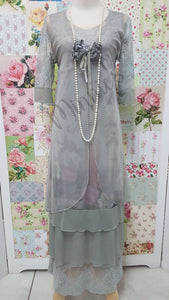 Grey 3-Piece Dress Set ML0298