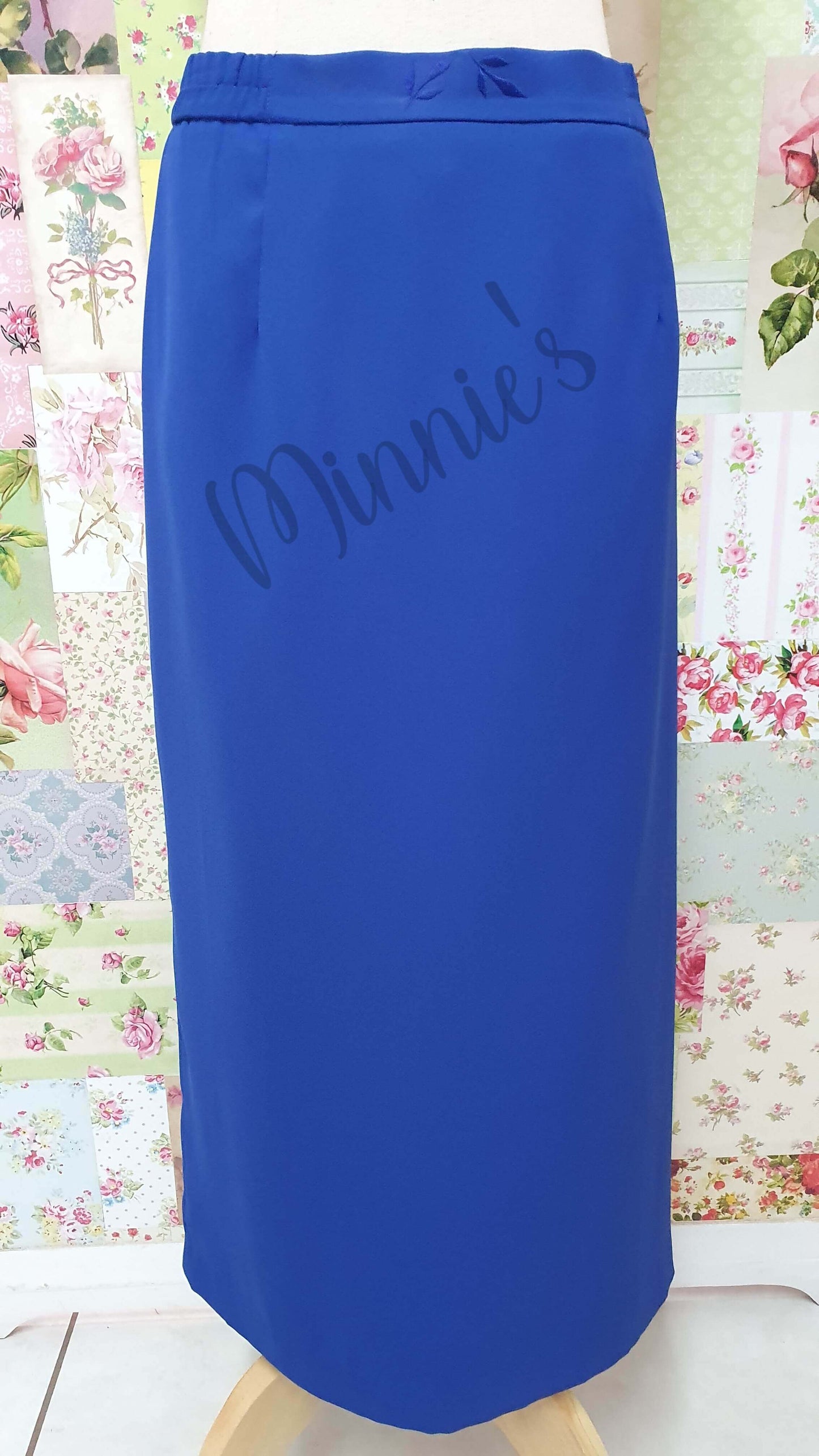 Royal Blue 2-Piece Skirt Set BK064