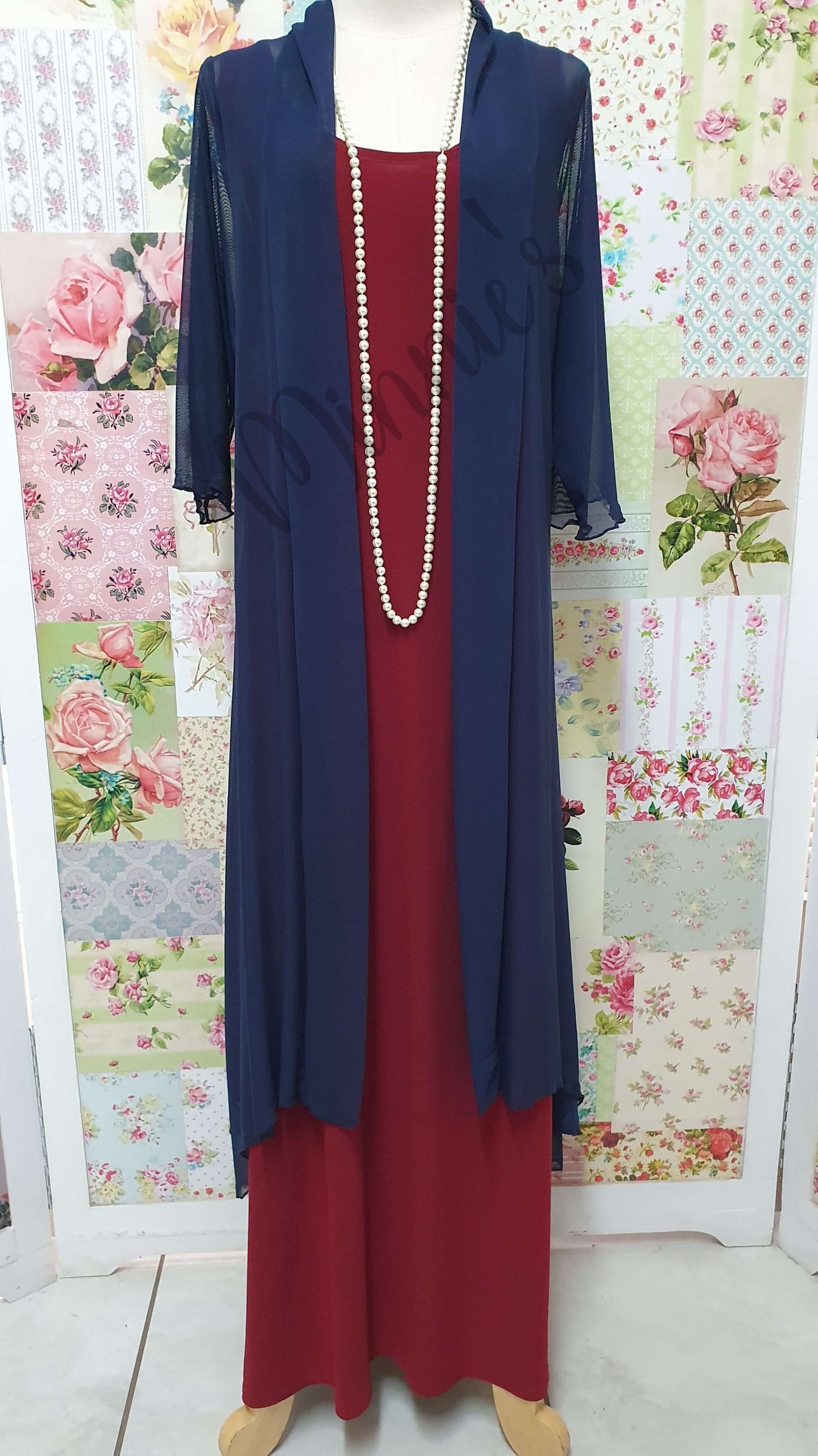 Navy Blue Mesh Jacket PG032