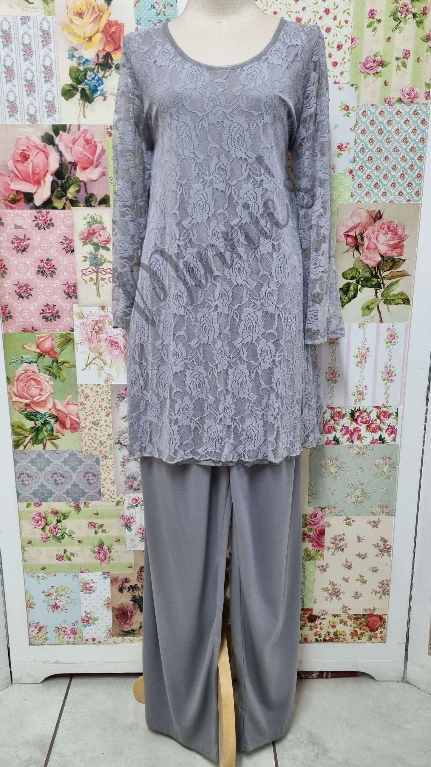 Grey 3-Piece Pants Set AG097