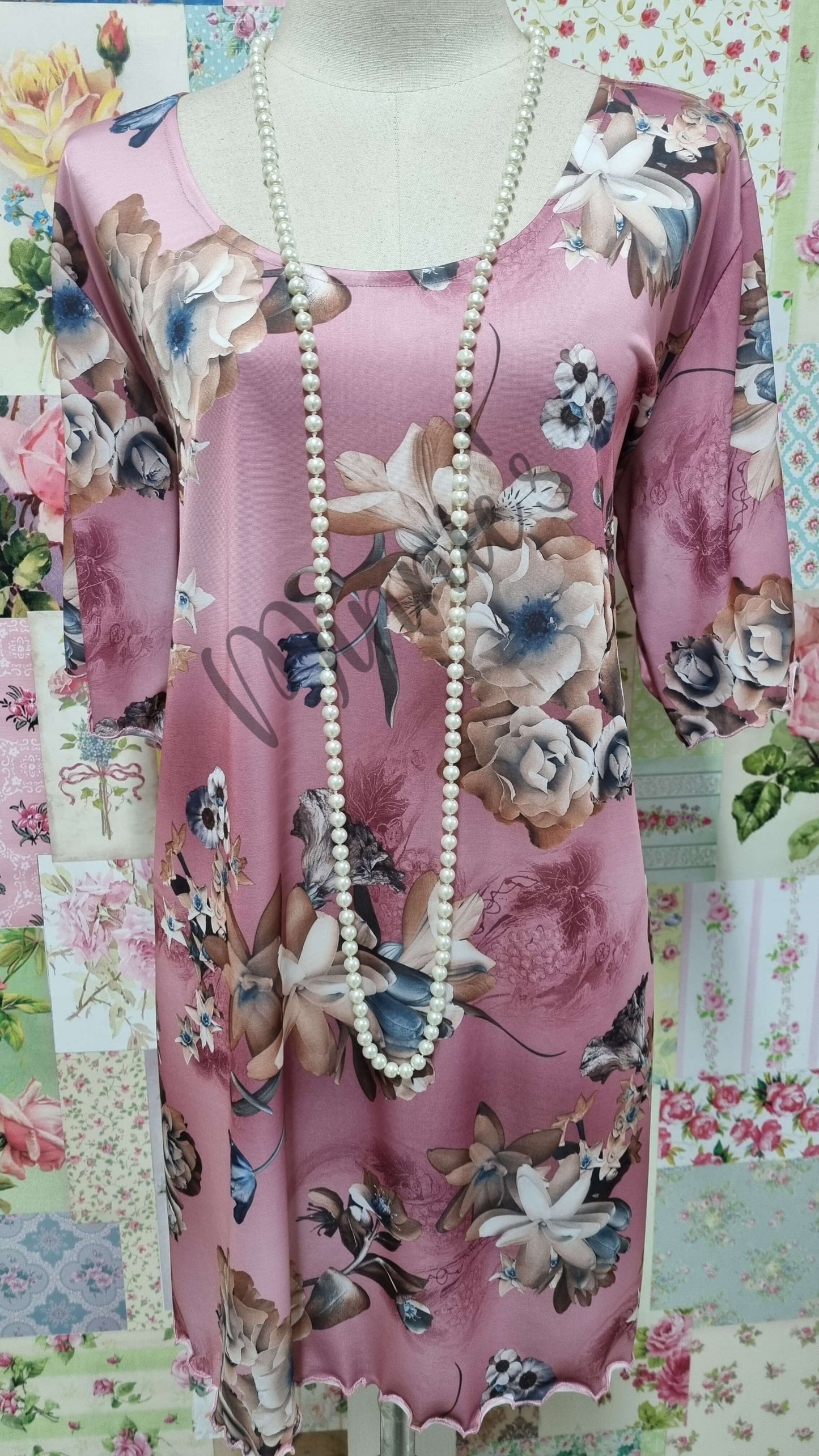 Pink Floral Top LR0279