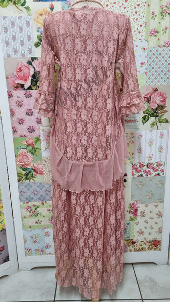 Dusty Pink 3-Piece Dress Set LR0359