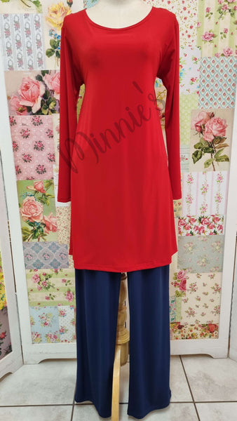 Navy & Red 3-Piece Pants Set CH0277