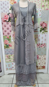 Grey 3-Piece Dress Set LR0526