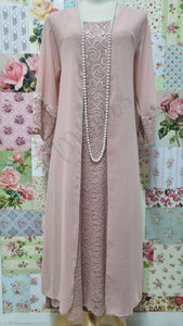 Blush Pink 2-Piece Dress Set LR0539