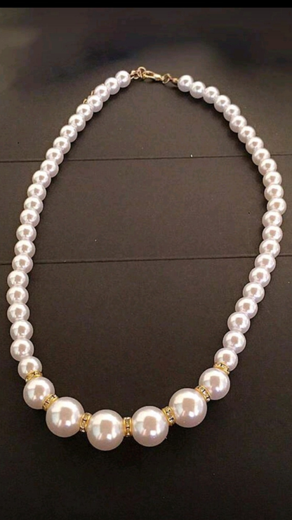 Faux Pearl Necklace Set JU0379